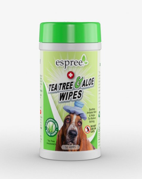 Espree vlhčené ubrousky - Tea Tree & Aloe Vera 50ks