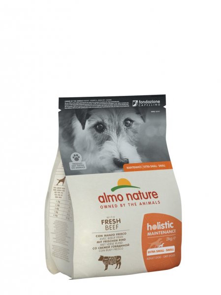 Almo Nature Holistic Maintenance XS-S s čerstvým hovězím 2kg