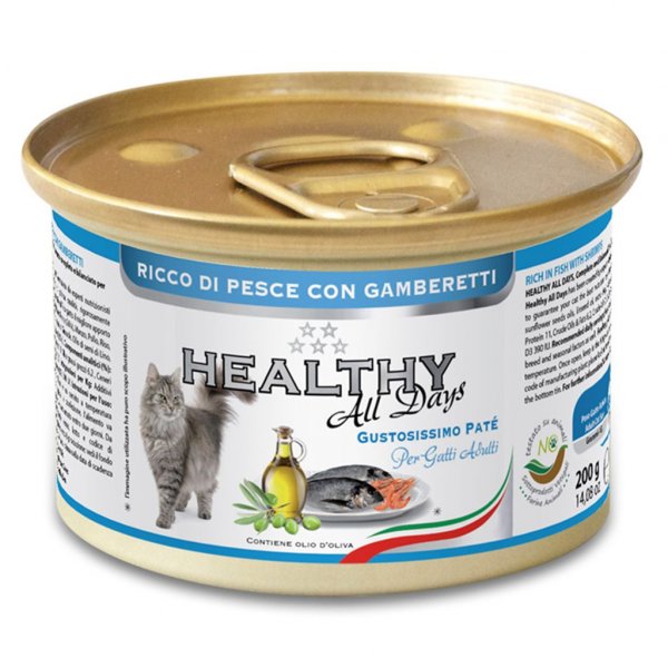 Healthy All Days paté ryba s krevetami 200g