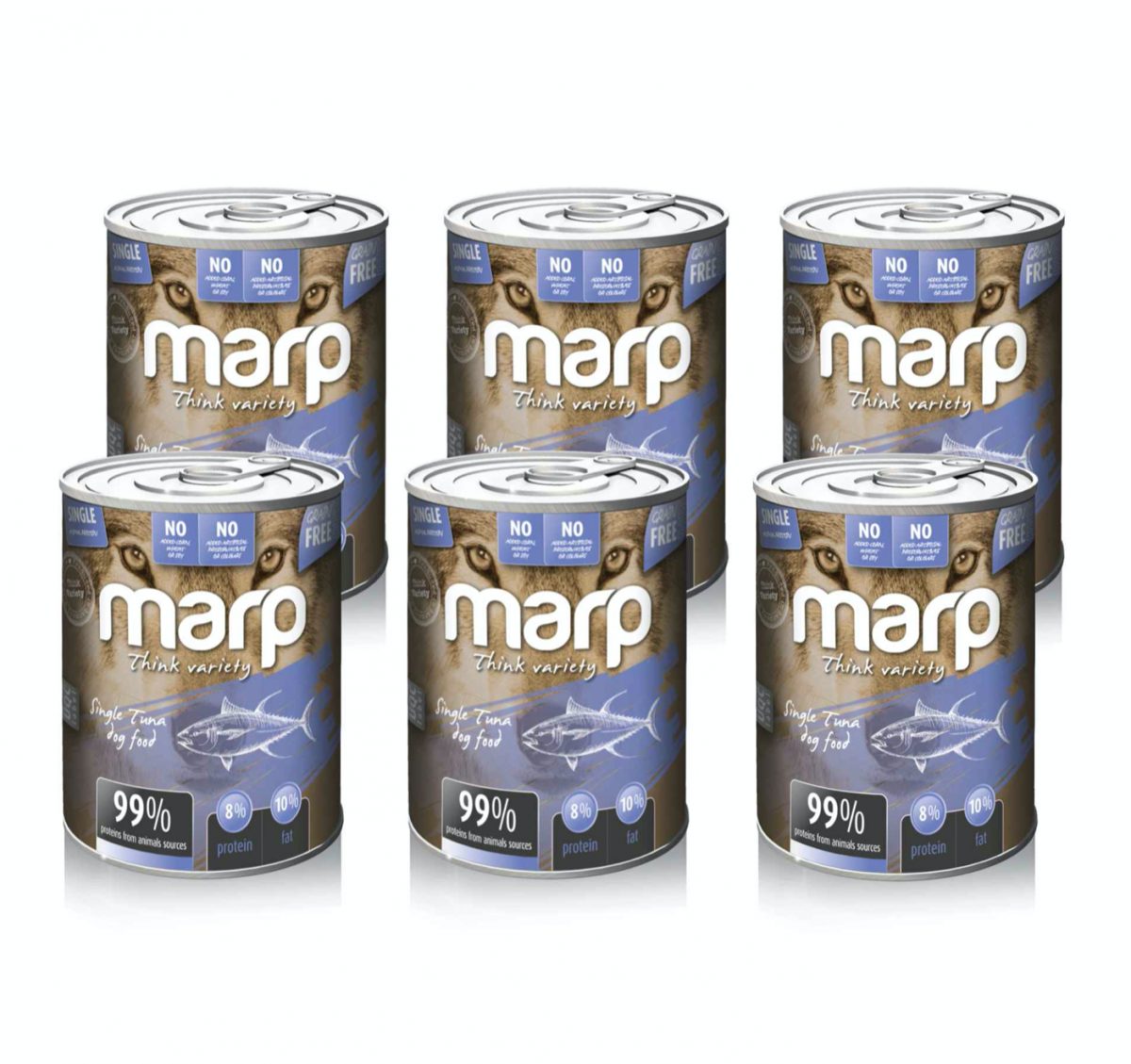 Marp Variety Single tuňák konzerva pro psy 6x400g