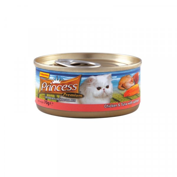 PRINCESS TINS KUŘE/TUŇÁK/LOSOS 70G