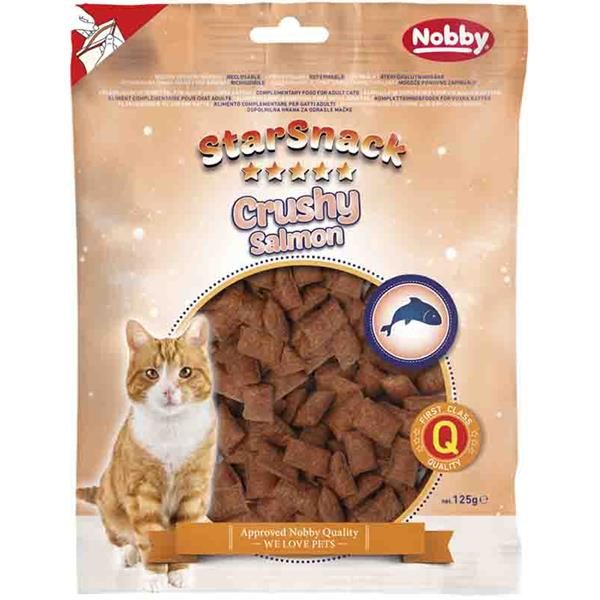 Nobby pamlsek - StarSnack cat Crushy Salmon bag; 125 g