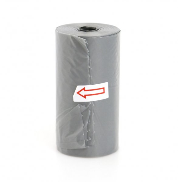 Pytlíky AMINELA na exkrementy 1 role - šedá