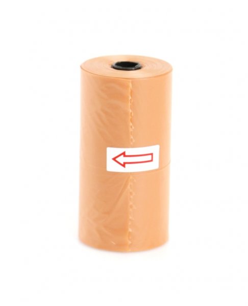 Pytlíky AMINELA na exkrementy 1 role - oranžová