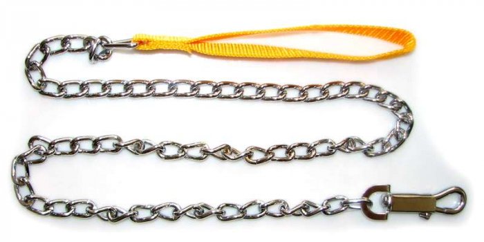 Vodítko řetěz s nylon. uchem 4mm x 120cm