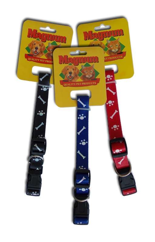 Obojek nylon kostičky/skotská kostka 20mm x 40-55cm