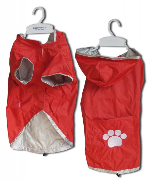 Kabátek Rain Coat 2 Legs Red M