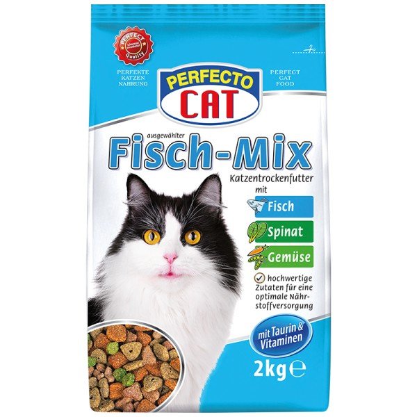 Perfecto Cat Granule rybí mix ryba + zelenina 2kg