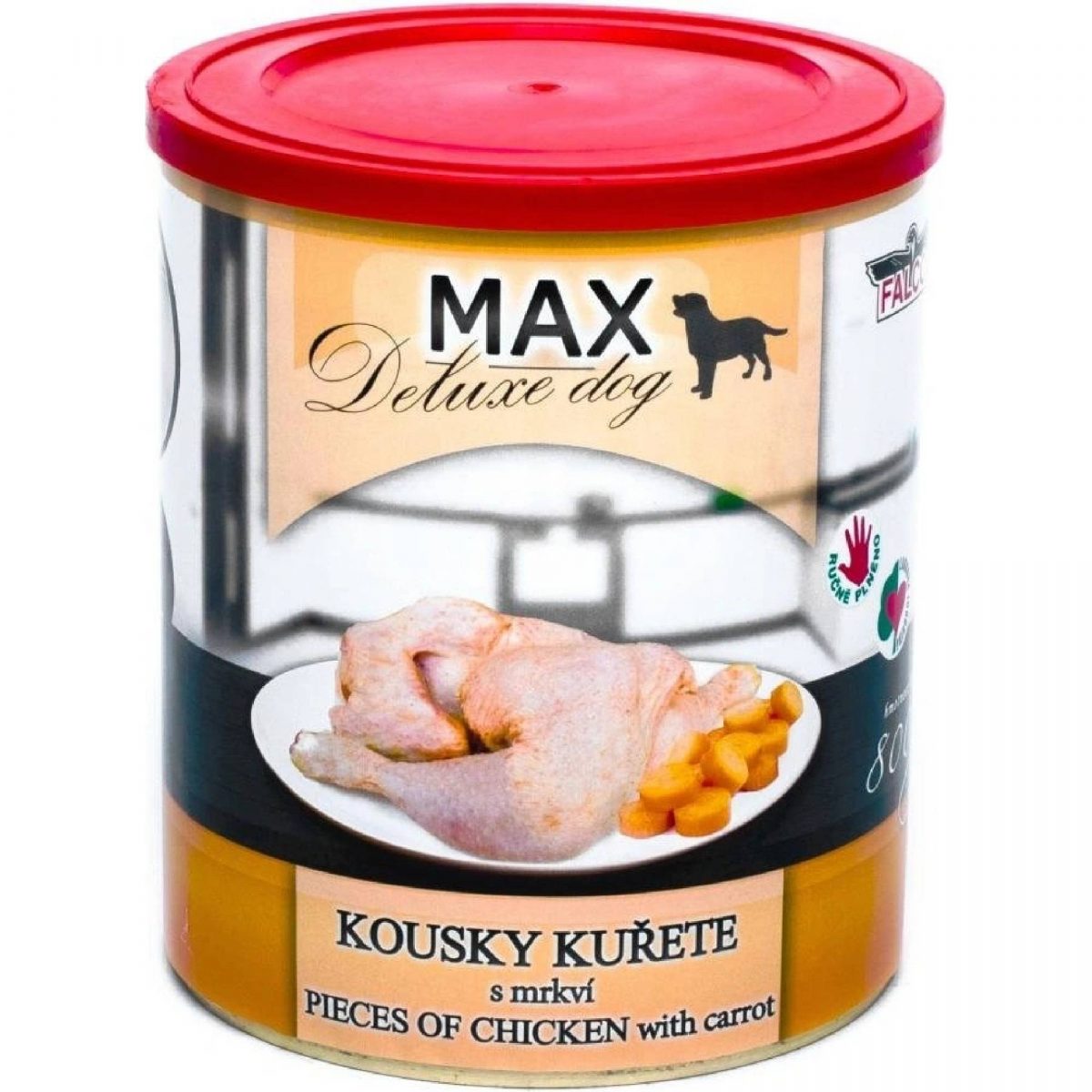 MAX deluxe kousky kuřete s mrkví 800g