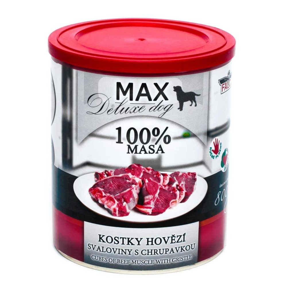MAX deluxe kostky hovězí svaloviny s chrupavkou 800g