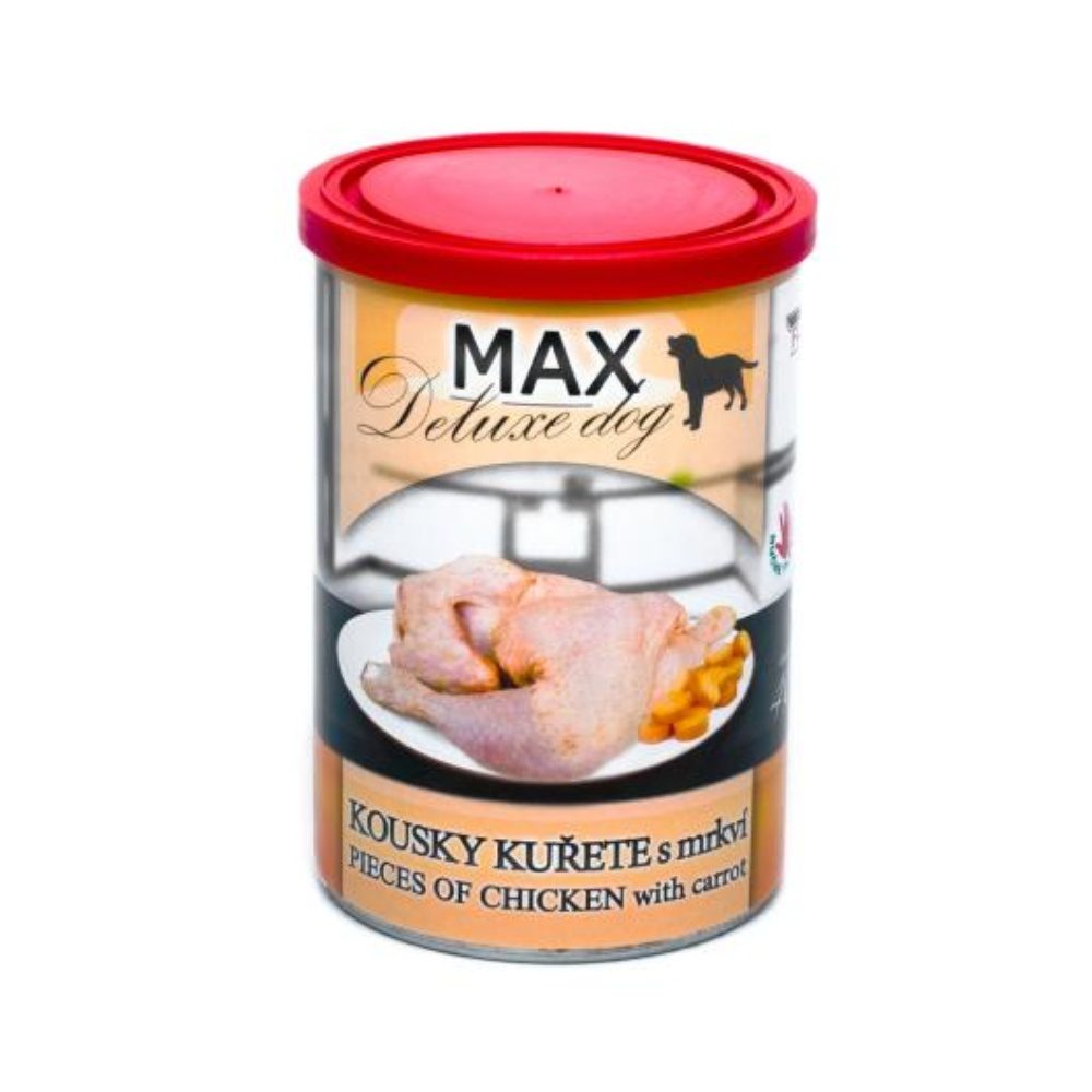 MAX deluxe kousky kuřete s mrkví 400g