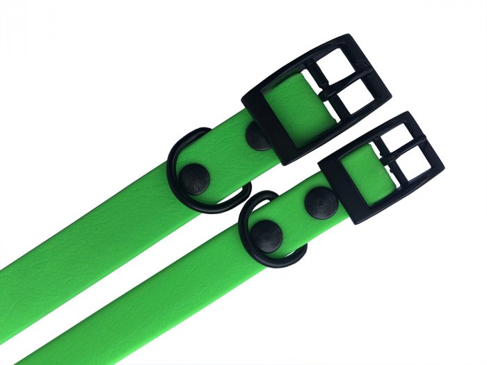 Obojek voděodolný 40cm/16mm neonově zelený