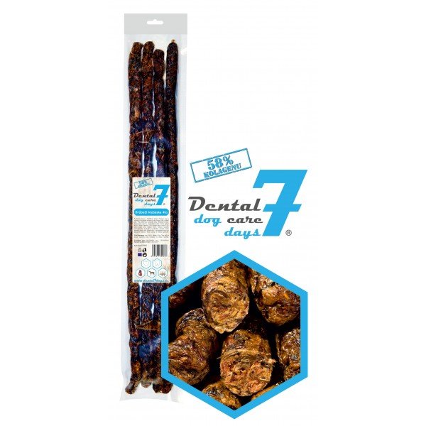 Dental DOG Care 7 days Drůbeží klobáska 50cm průměr 1,5cm 4ks
