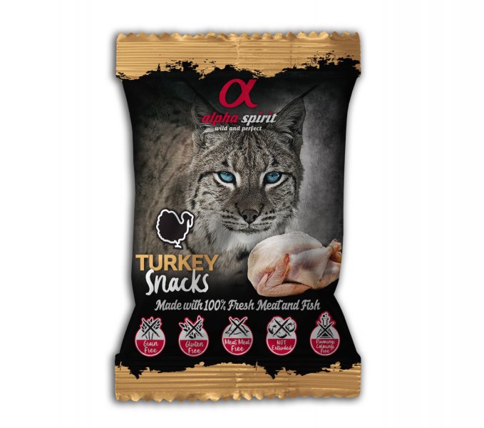 Alpha Spirit Cat Turkey Snacks 50 g