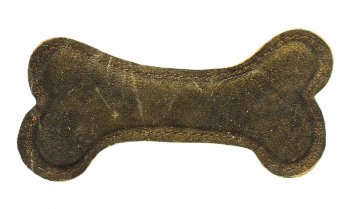 Malá kost LEDER - 09091 hnědá 18,5x9,5