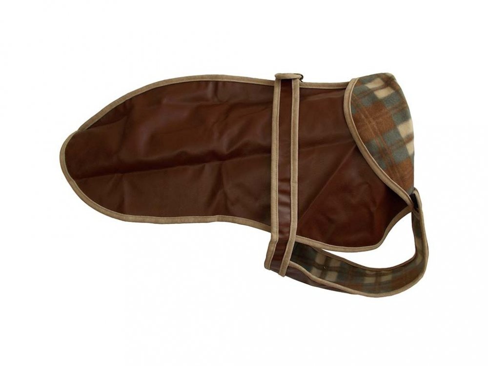 Kabátek umělá kůže 55cm