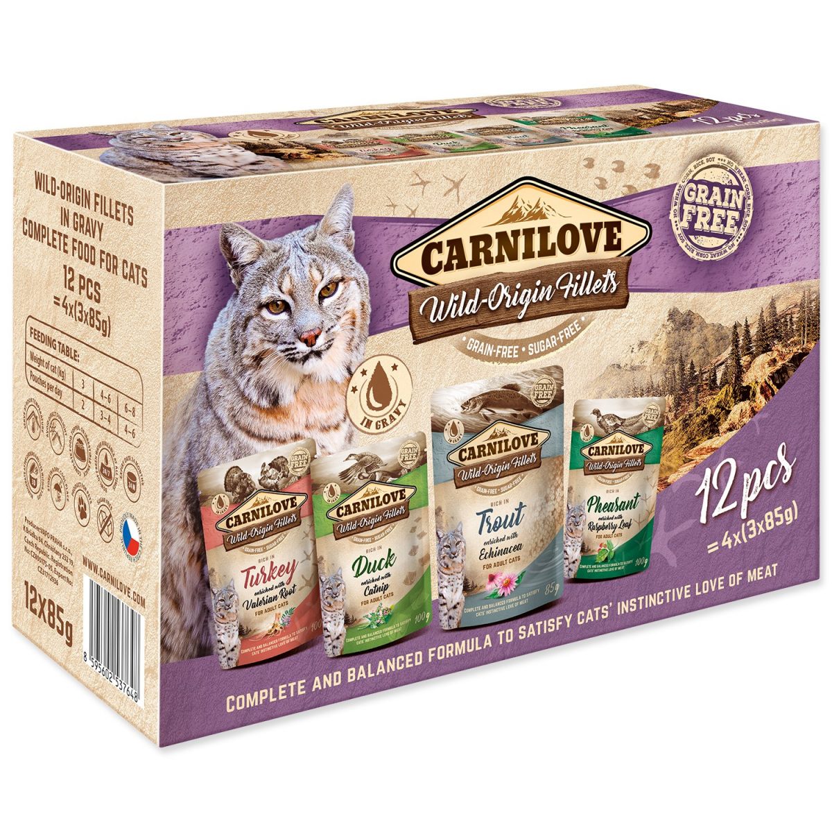 Carnilove cat pouch Multipack 12x85g