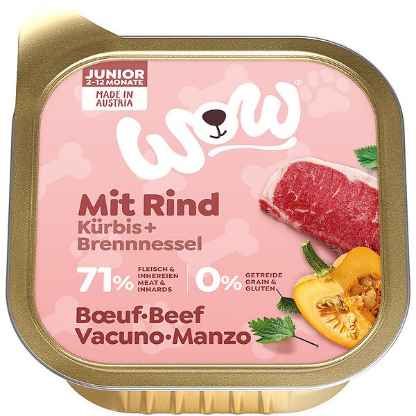 WOW Hovězí s dýní Junior paštika 150g