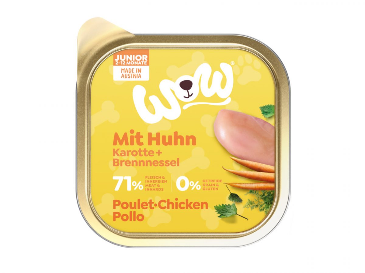 WOW Kuřecí s karotkou Junior paštika 150g
