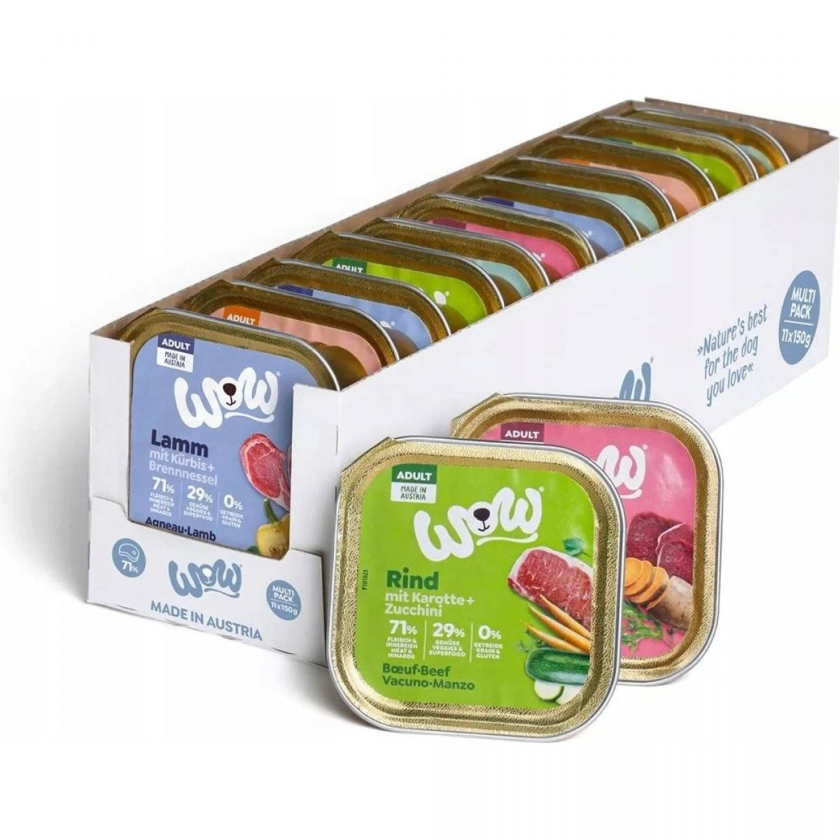 WOW Multipack paštiky 11x150 g