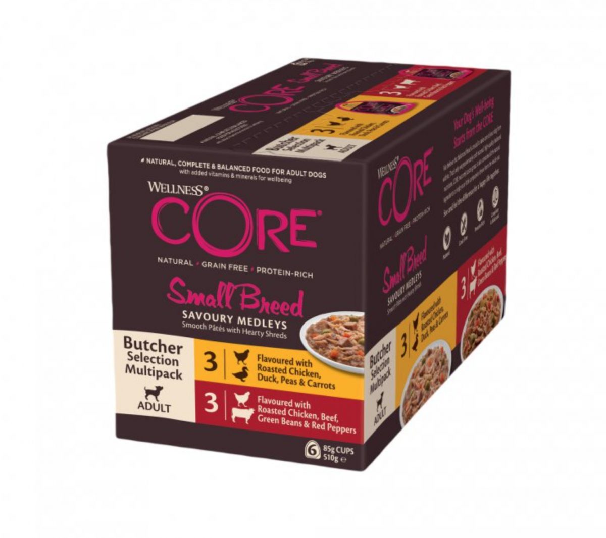 Wellness CORE Small Breed Savoury Medleys Butcher Selection Multipack 510 g