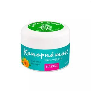 Konopná mast na kůži pro zvířata, 12ml