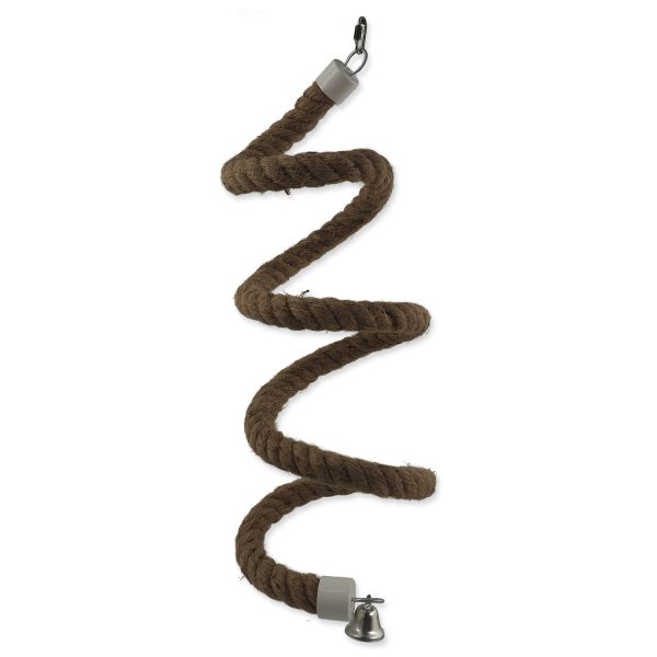 Hračka Epic Pet spirála lanová závěsná se zvonečkem 22cm