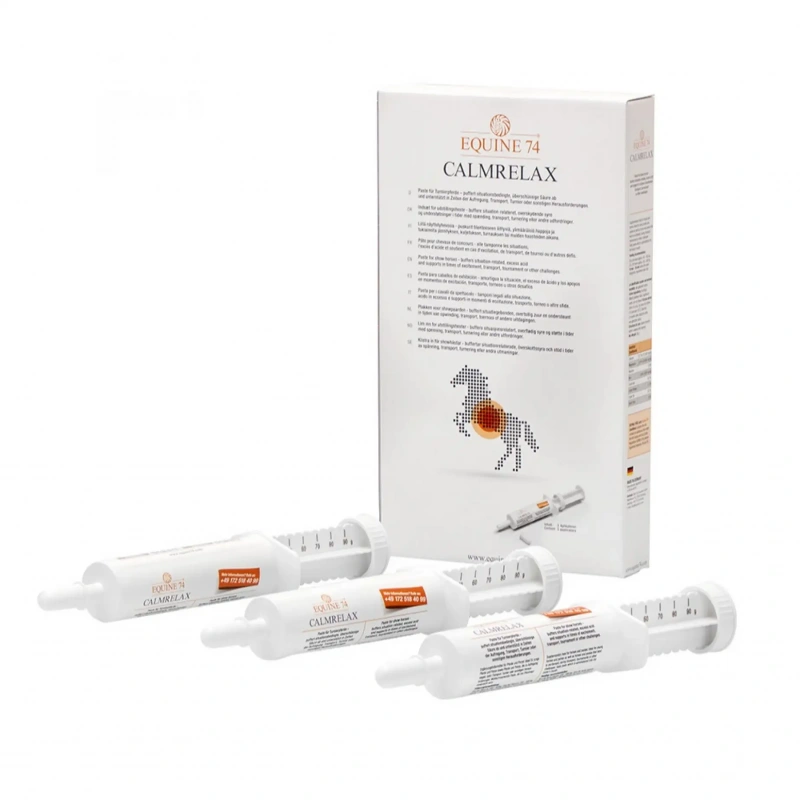 Pasta na zklidnění vašeho koně s hořčíkem Equine 74 Calmrelax, balení 3 tuby á 95g