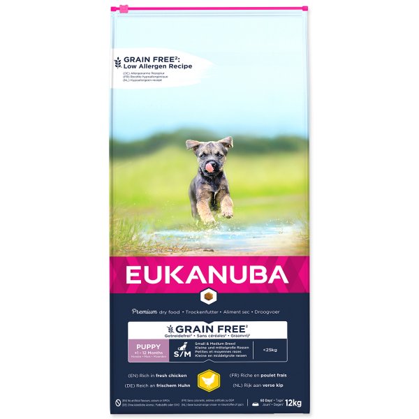 EUKANUBA Puppy Small & Medium Grain Free Chicken 12kg
