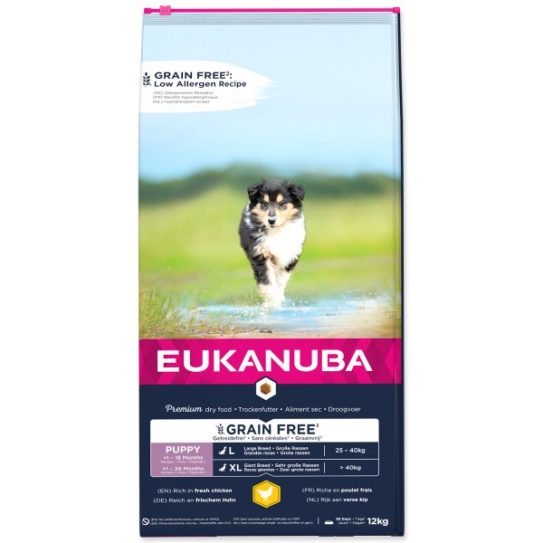 EUKANUBA Puppy & Junior Large Grain Free Chicken 12kg