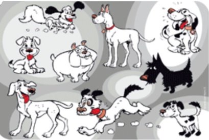 PODLOŽKA POD MISKY DOG 43x28 cm