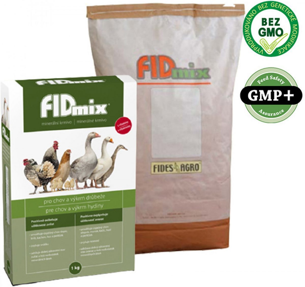 Minerálně vitaminové krmivo FIDMIX PRO ODCHOV A CHOV DRŮBEŽE 10kg