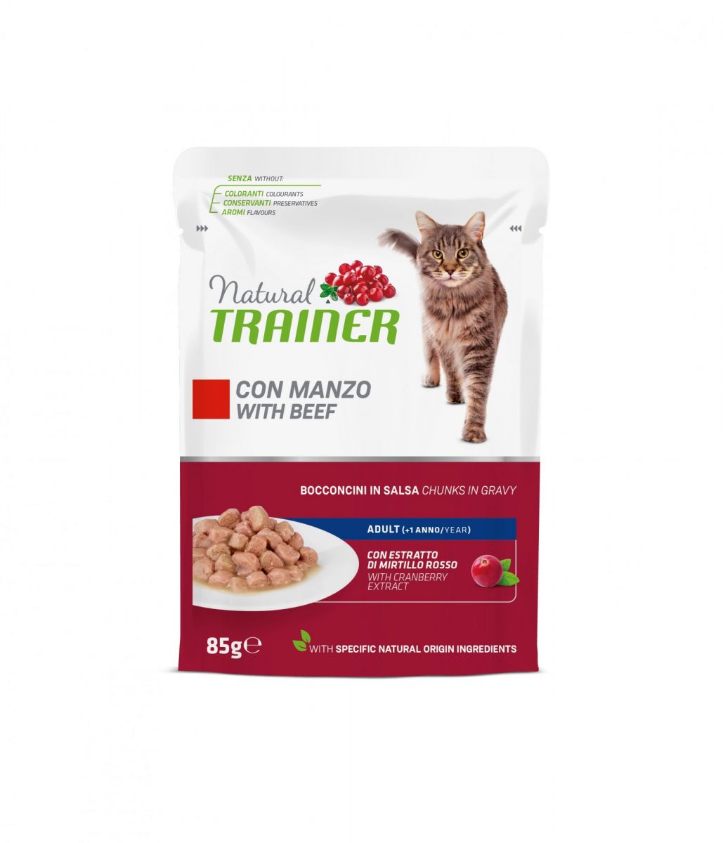 Kaps. Trainer Natural CAT AD. hovězí  85g