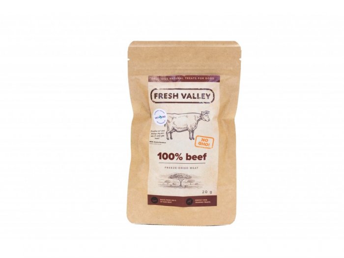 Fresh Valley Lyofiliz. pamlsky hovězí Dog treats lyo/freeze-dried  20g