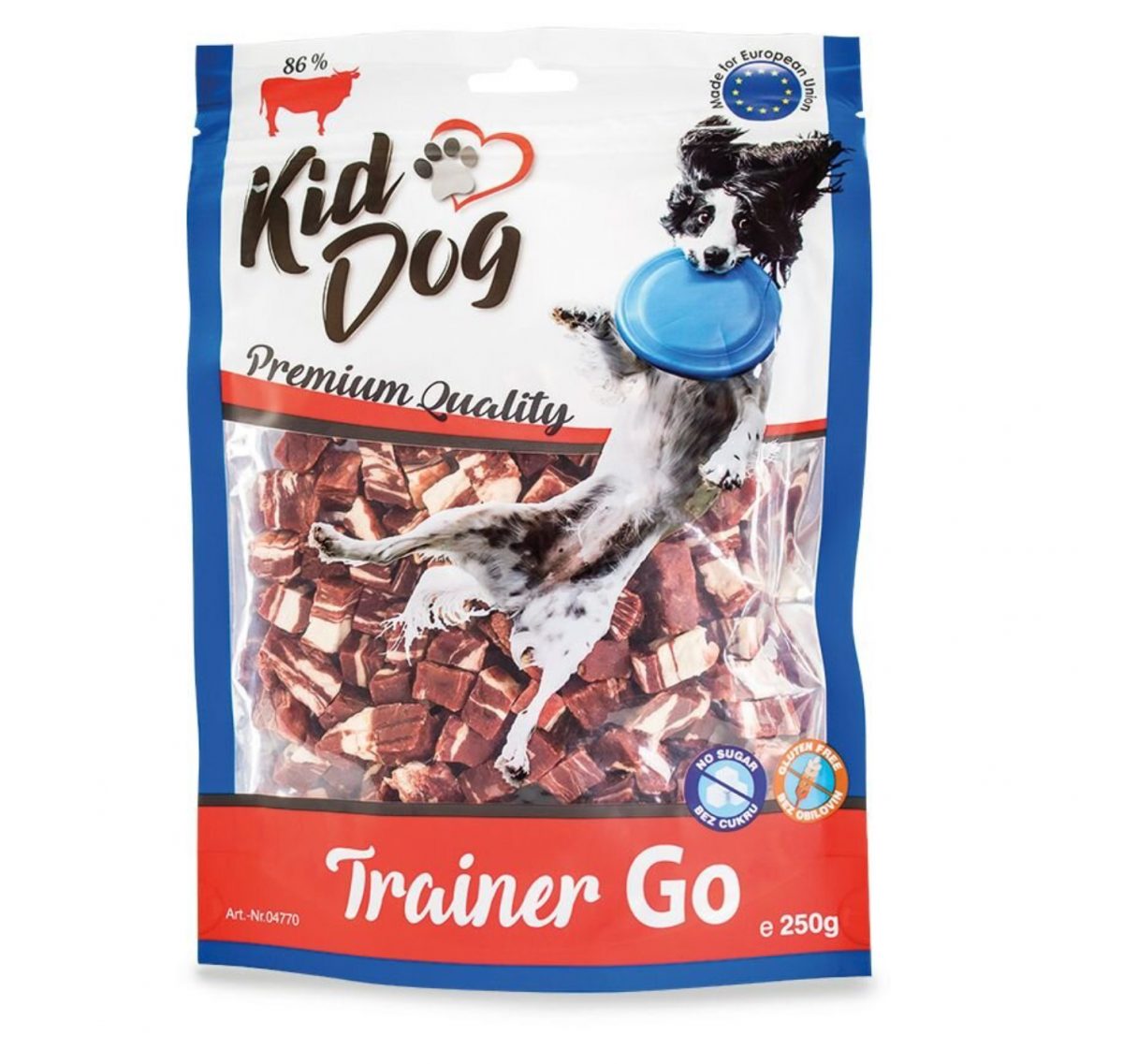 KIDDOG TRAINER GO mini hovězí kostičky 250 g