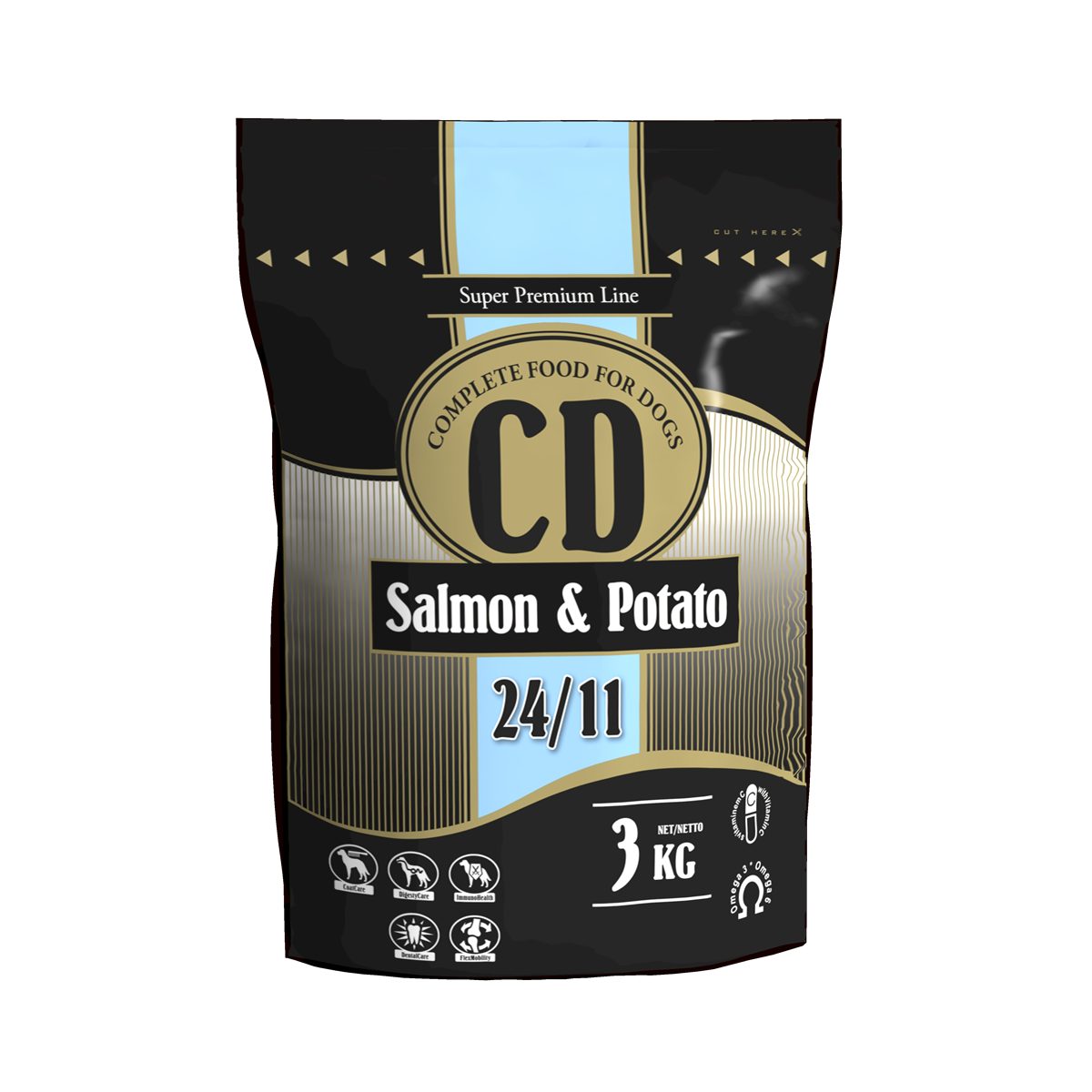 DELIKAN CD Salmon+Potato 3kg