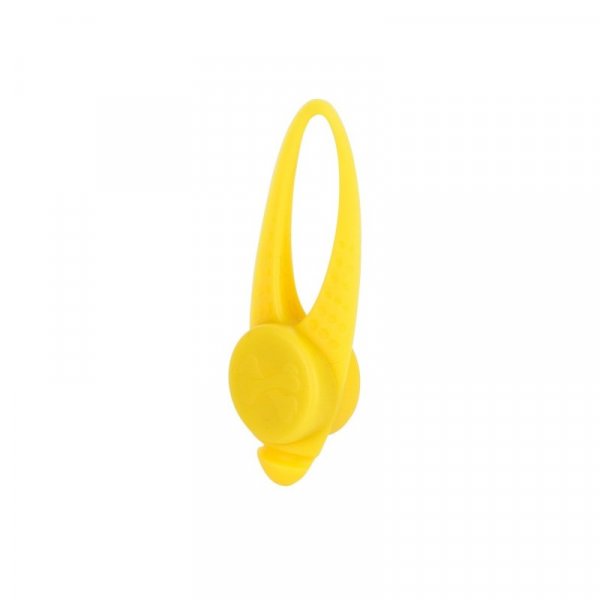 Silikonové LED blikající světlo, žluté, 8x3cm