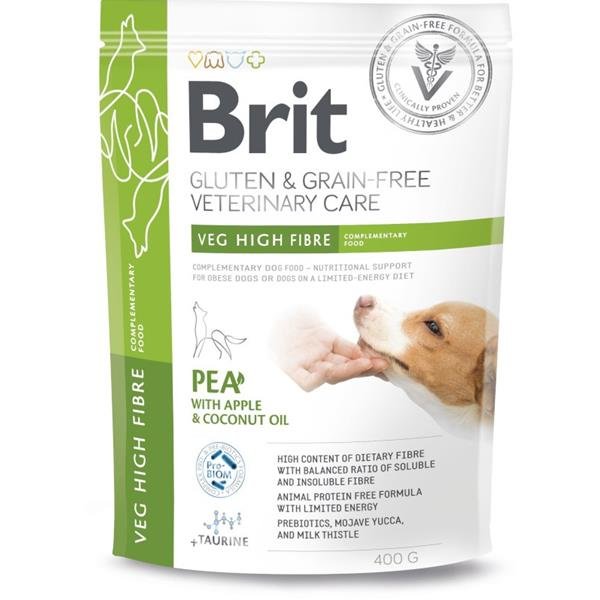 Brit Veterinary Diets Dog Veg High Fibre 400 g
