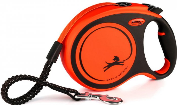 Vodítko FLEXI Xtreme L pásek 8m/55kg oranžová