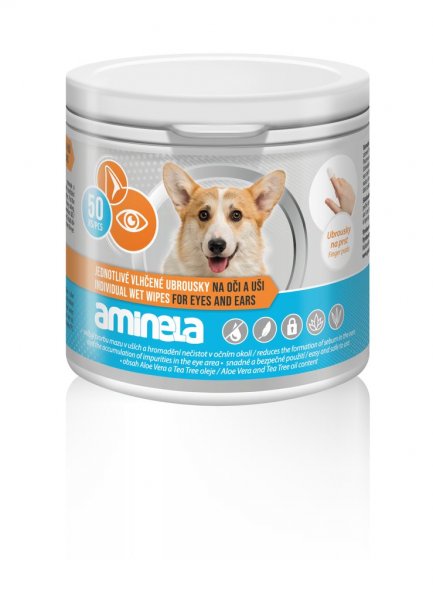 Aminela ubrousky na oči a uši 50ks
