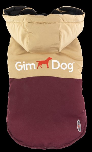 GIMDOG kabát PAWSOME 50cm béžový/bordeaux