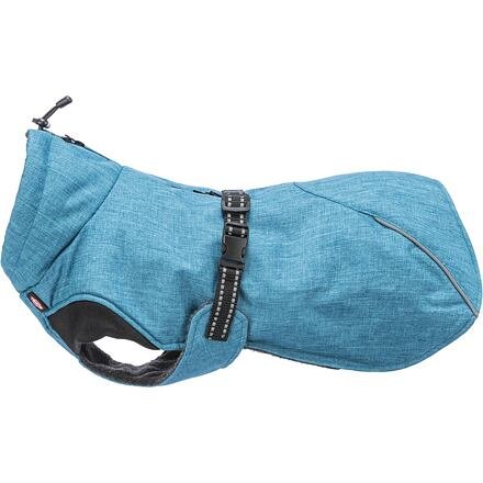 Zateplený zimní kabátek RIOM, modrá S:35cm, hruď:36-54cm, krk: do 38cm