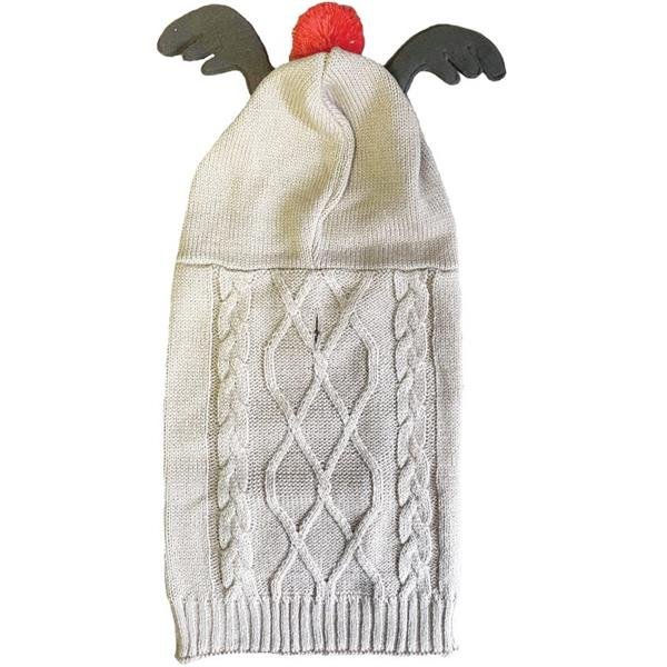 Obleček svetr Cosy Knit bílý se sobími parohy M/L