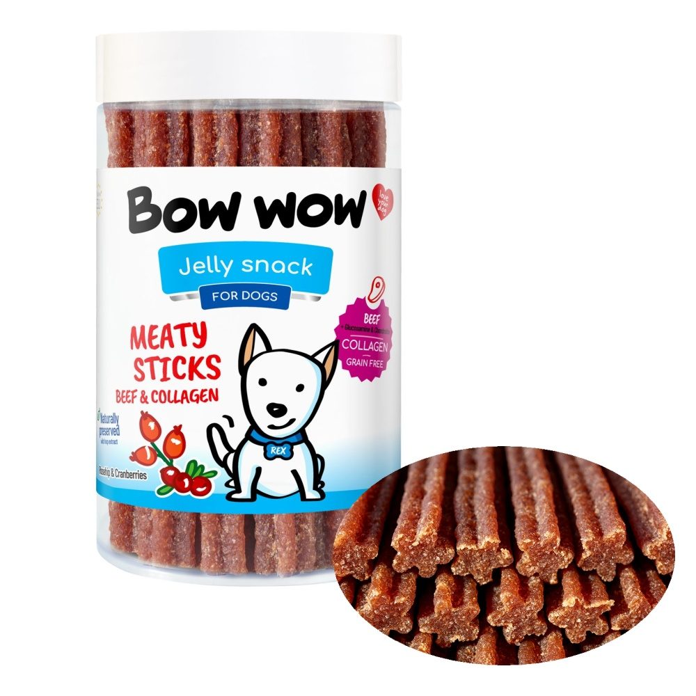 BOW WOW Masové kytičky hovězí s kolagenem (20 ks)