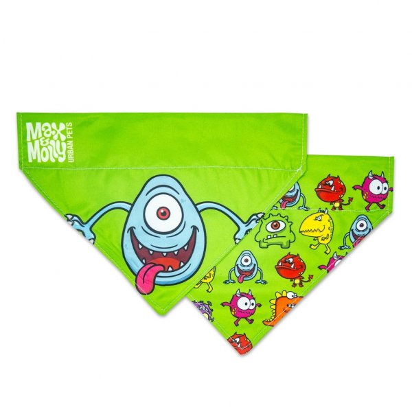 Šátek na obojek Max&Molly Bandana Little Monster S