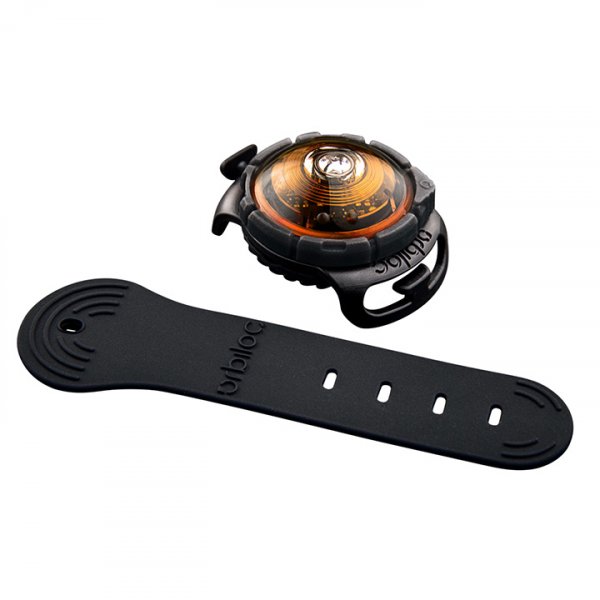 Světlo LED na obojek Orbiloc oranžové amber