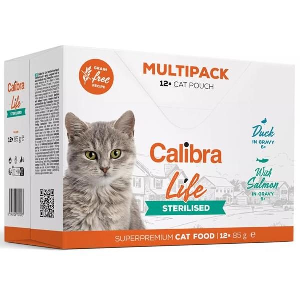 Calibra Cat Life kapsa Sterilised Multipack 12x85g