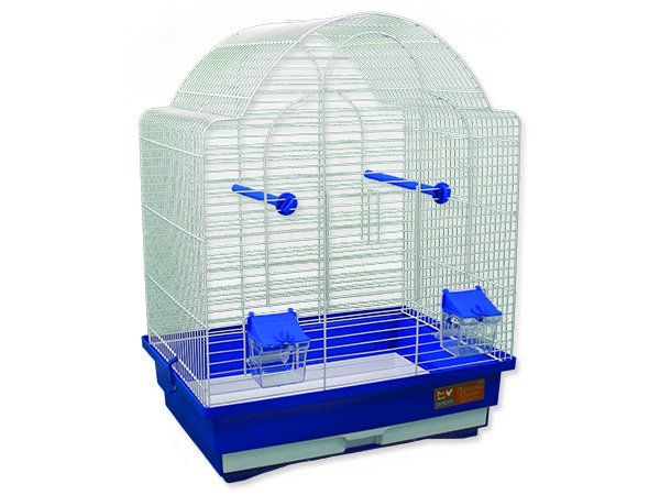 Klec BIRD JEWEL K9 bílá + modrá