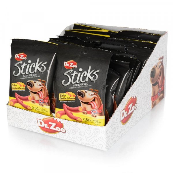 Dr.Zoo STICKS sýr a slanina, 50g