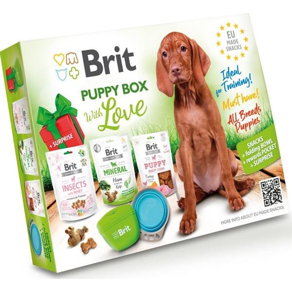 Brit EU made Snack - dárkový box pro štěňata 1 ks